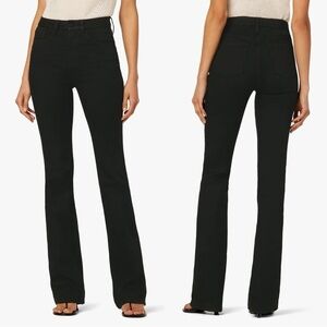 Joe’s Jeans Hi Rise Honey Bootcut Flare in Black Frayed Hem